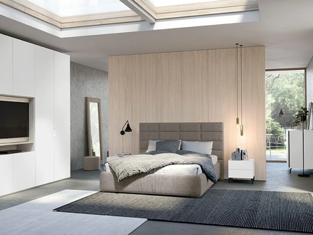 Letto con testiera Time di Colombini Casa