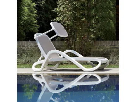 Lettino Alba Bed in tessuto sintetico traspirante con struttura in polipropilene Bed di La Seggiola