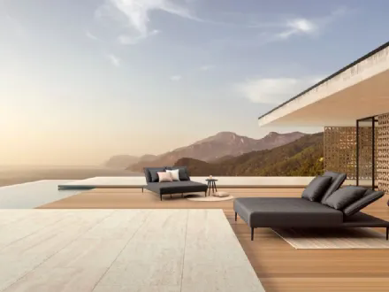 Lettino doppio Viper di Bizzotto