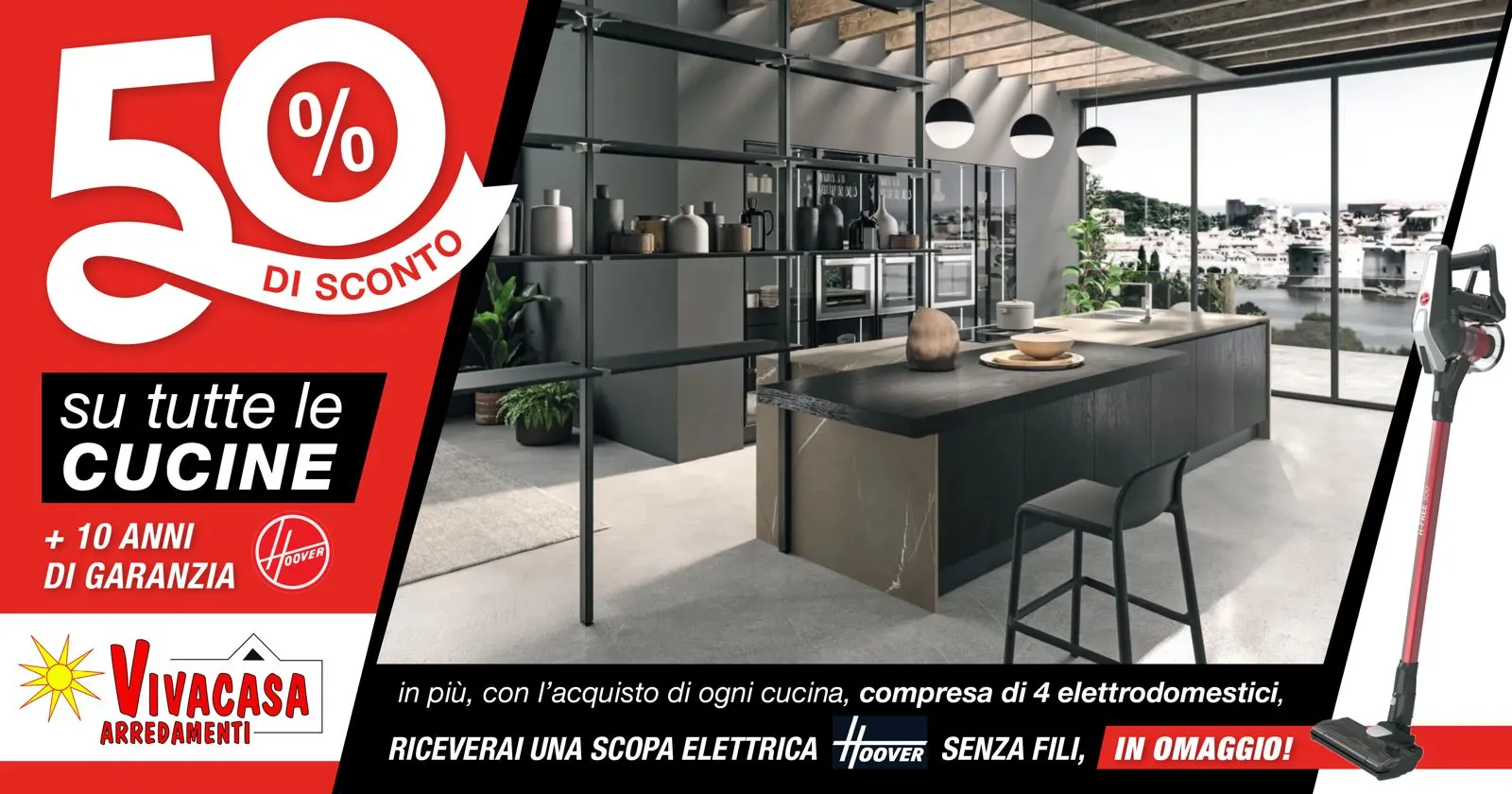 Promo Vivacasa 50% di sconto cucine