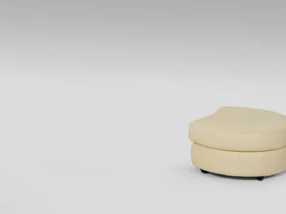 Pouf Milano in pelle di Tancredi salotti