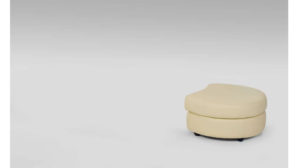 Pouf Milano in pelle di Tancredi salotti