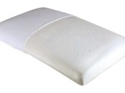 Guanciale ergonomico Memory con struttura a saponetta alveolata e fodera in cotone di Relaxbed