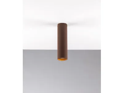 Lampada da parete Fluke Bronzo con struttura tubolare in metallo corten di F_A_N_ Europe