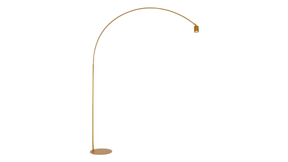 Lampada da terra di design Maison oro in metallo dorato con punto luce orientabile di F_A_N_ Europe