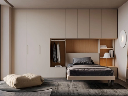 Armadio Night 13 a ponte finitura Canapa di Nardi Interni