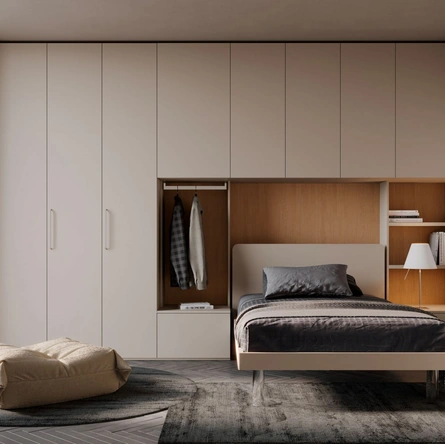 Armadio Night 13 a ponte finitura Canapa di Nardi Interni