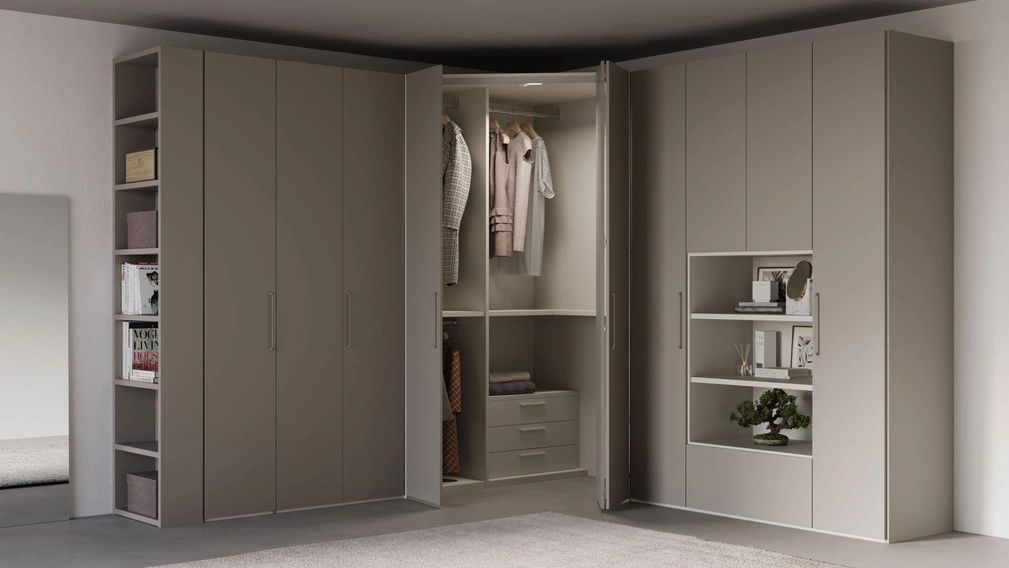 Armadio Night 56 con cabina angolare di Nardi Interni