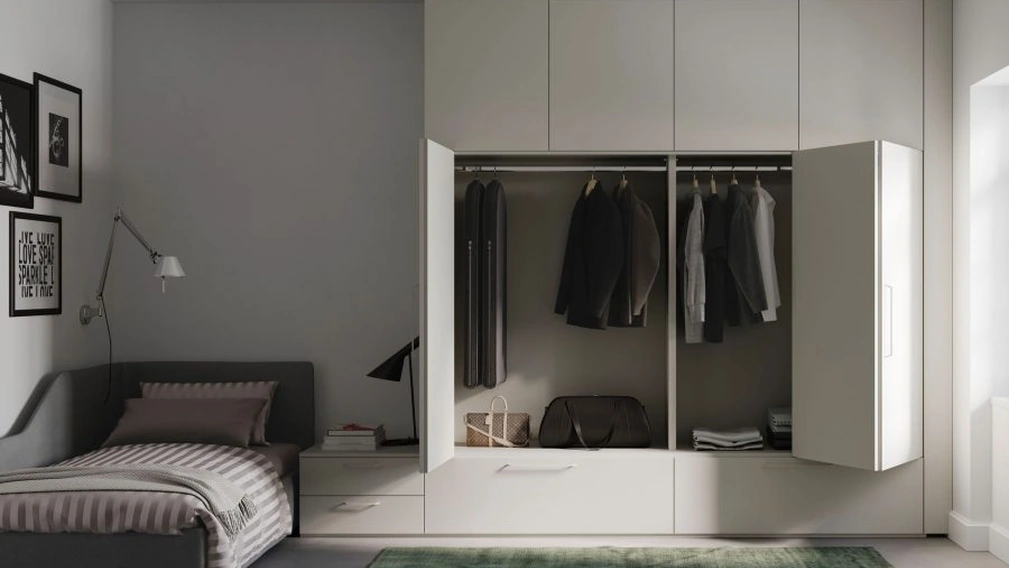 Armadio con ante a soffietto Night 09 di Nardi Interni