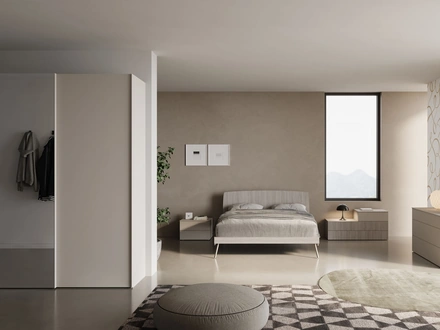 Armadio Night 58 con anta centrale a specchio di Nardi Interni