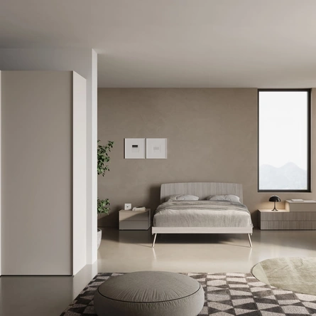 Armadio Night 58 con anta centrale a specchio di Nardi Interni