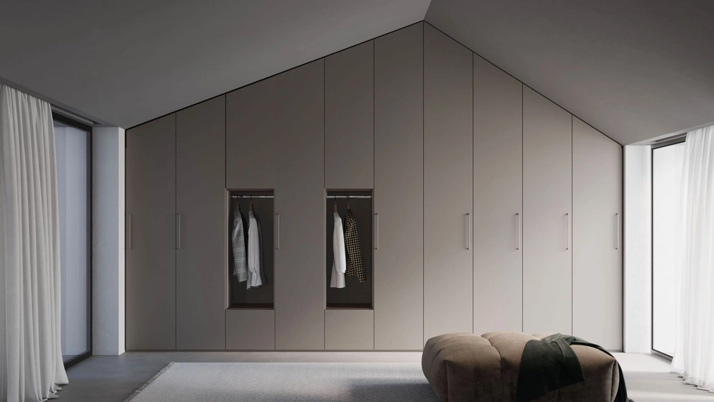 Armadio su misura per mansarda Night 55 di Nardi Interni