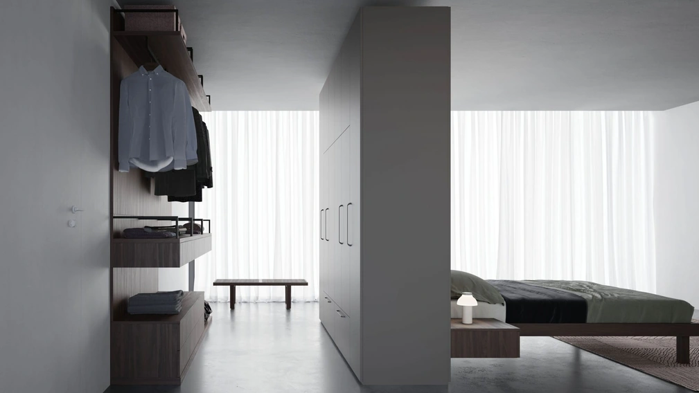 Cabina Armadio Night 08 Bifacciale in melaminico di Nardi Interni