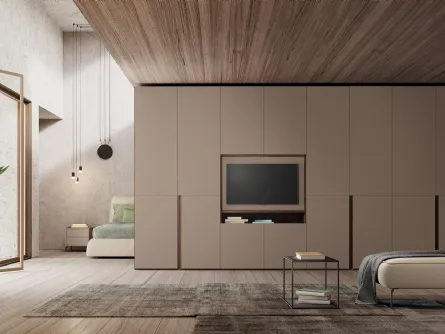 Armadio Vitalyty Cutting con Porta Tv di Colombini Casa