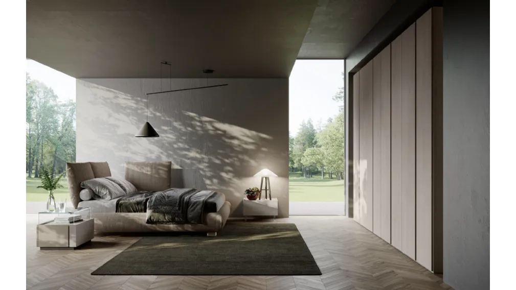 Armadio Continuo 3|0 RQN031 finitura rovere gessato di Imab