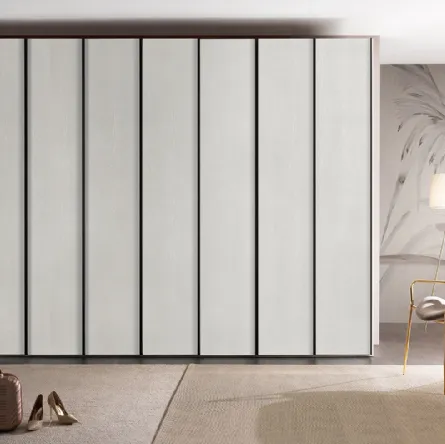 Armadio Evolution in legno bianco frassinato di Mobil Più