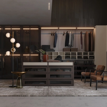 Armadio con ante battenti Open di Giessegi