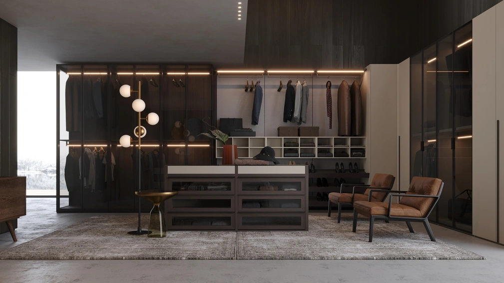 Armadio con ante battenti Open di Giessegi