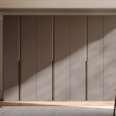 Armadio ad ante battenti Saponetta Night 01 in laccato opaco Terra di Orme