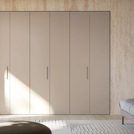 Armadio ad ante battenti Split Night 22 in melaminico Tortora di Orme