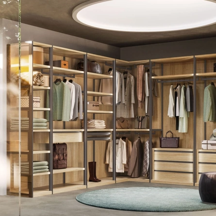 Cabina Armadio Skeletro 06 in materico rovere di Orme