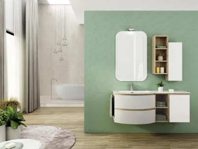 Mobile da Bagno Freedom Curvo 05 di Legnobagno