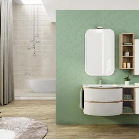 Mobile da Bagno Freedom Curvo 05 di Legnobagno