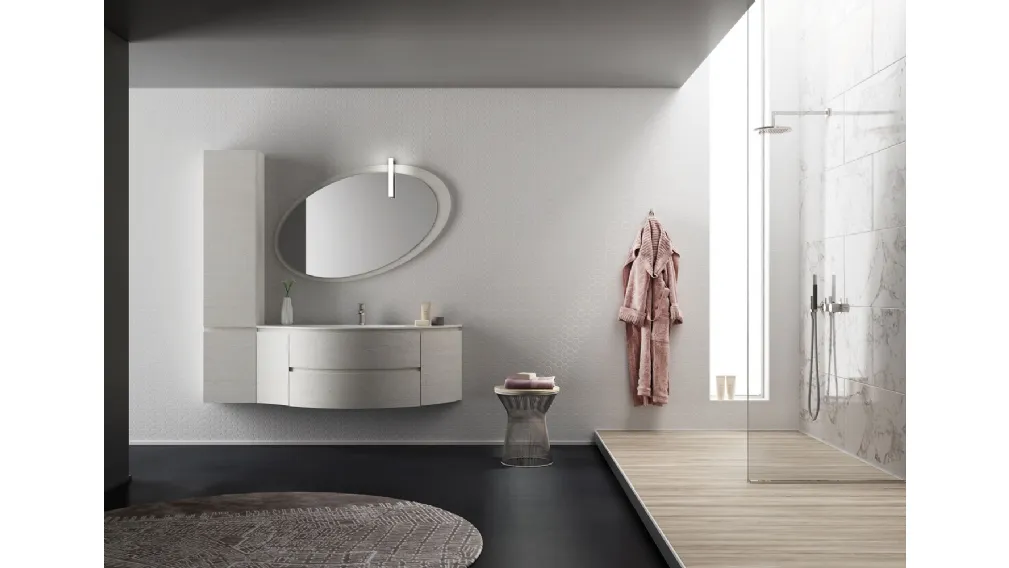 Mobile da Bagno Freedom Curvo 31 di Legnobagno