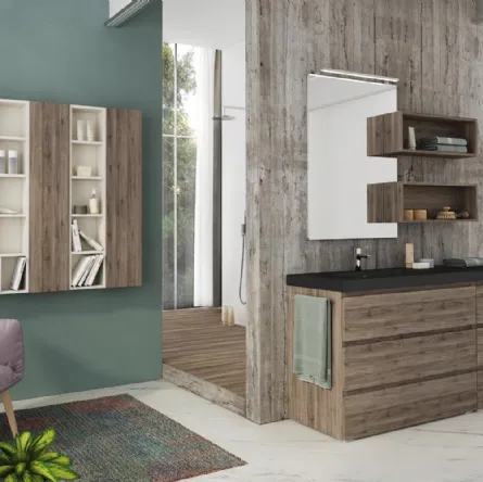 Mobile da Bagno Freedom Lineare 10 di Legnobagno