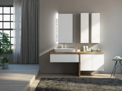 Mobile da Bagno Freedom Lineare 12 di Legnobagno