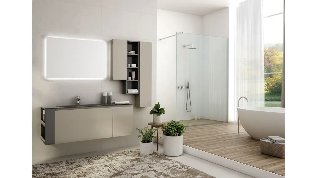 Mobile da Bagno Freedom Lineare 32 di Legnobagno