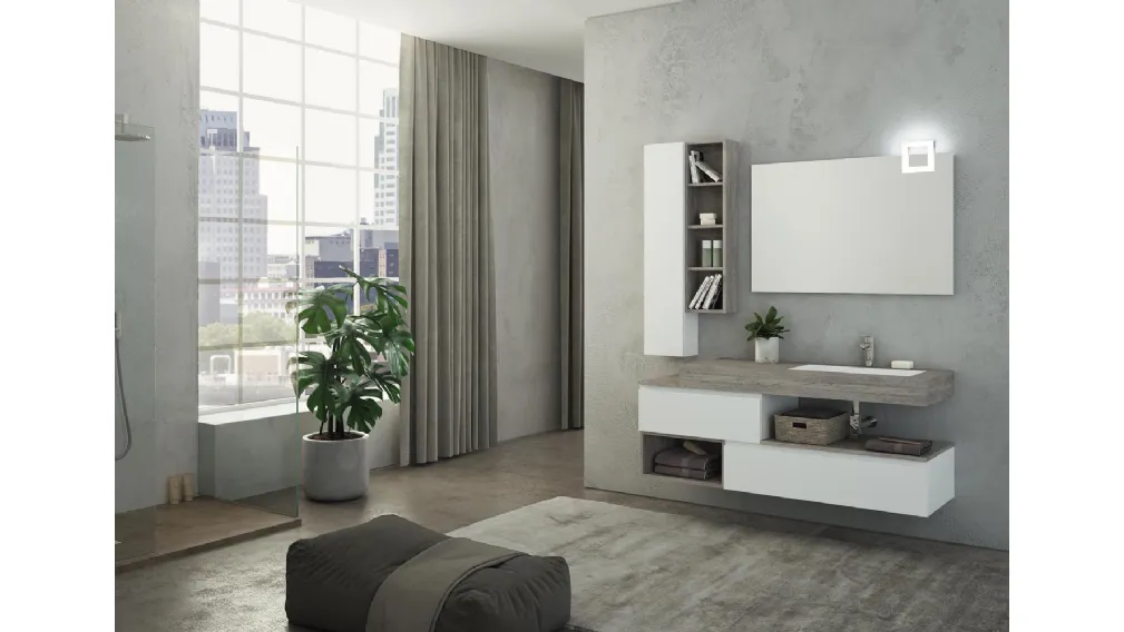 Mobile da Bagno Freedom Lineare 26 di Legnobagno