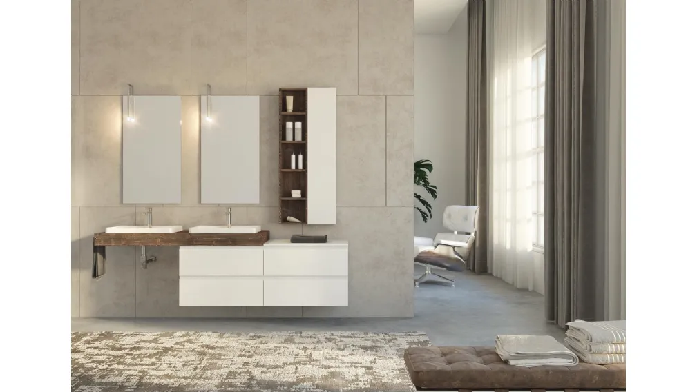 Mobile da Bagno Freedom Lineare 24 di Legnobagno