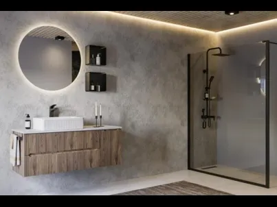 Mobile da Bagno sospeso Verso 08 di Legnobagno