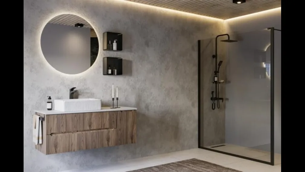 Mobile da Bagno sospeso Verso 08 di Legnobagno