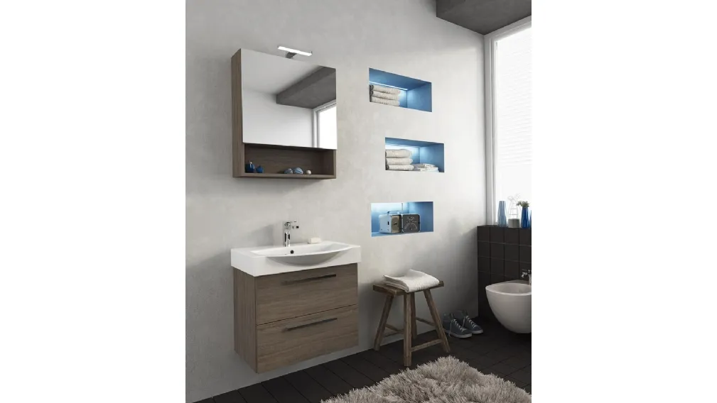 Mobile da Bagno Monoblocchi Manhattan M02 di Legnobagno