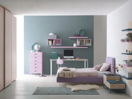 Cameretta componibile Golf C115 in melaminico di Colombini Casa