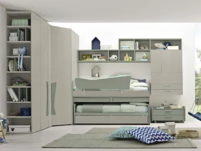 Cameretta salvaspazio Golf C131 in melaminico di Colombini Casa