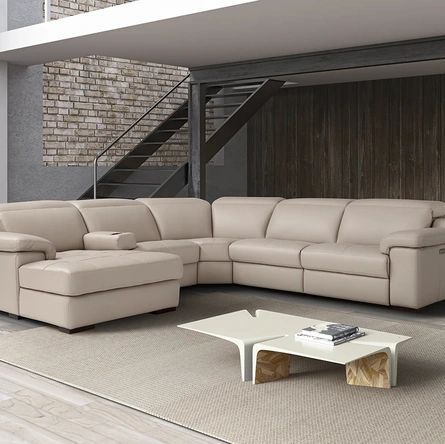 Divano angolare con penisola California di Delta Salotti