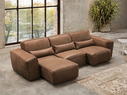 Divano con penisola Cortina di Delta Salotti