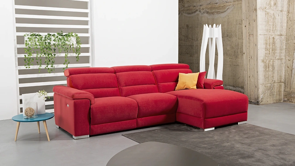 Divano con penisola Dakota di Delta Salotti