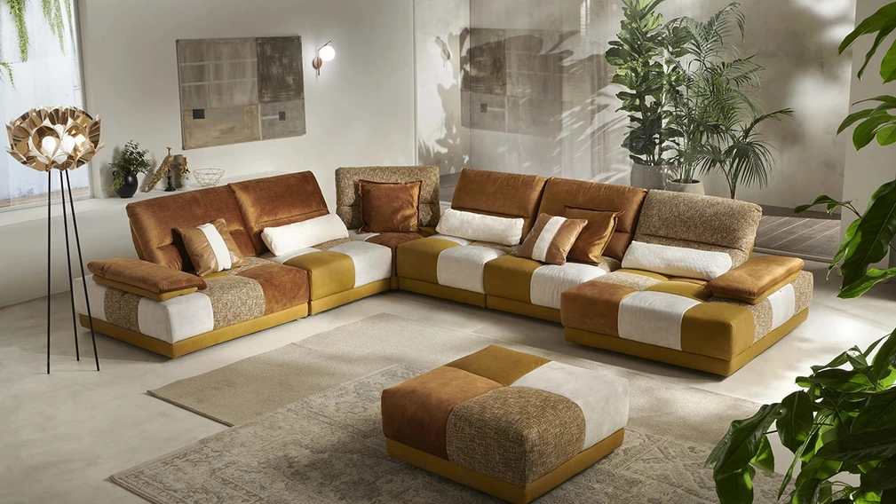 Divano angolare Kipling di Delta Salotti