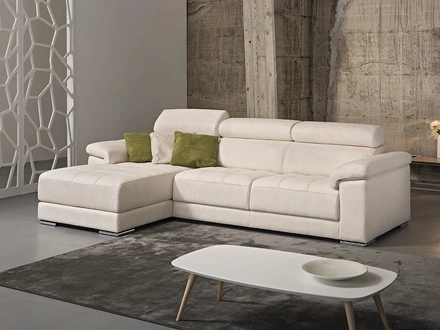 Divano con penisola Liverpool di Delta Salotti