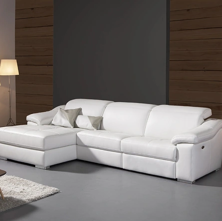 Divano relax in pelle Matteo di Delta Salotti