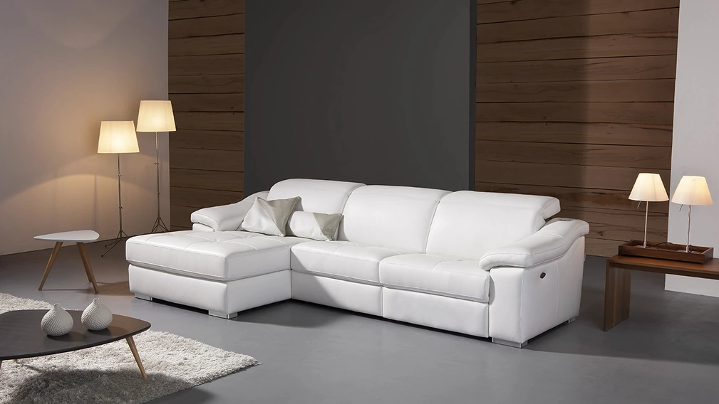 Divano relax in pelle Matteo di Delta Salotti