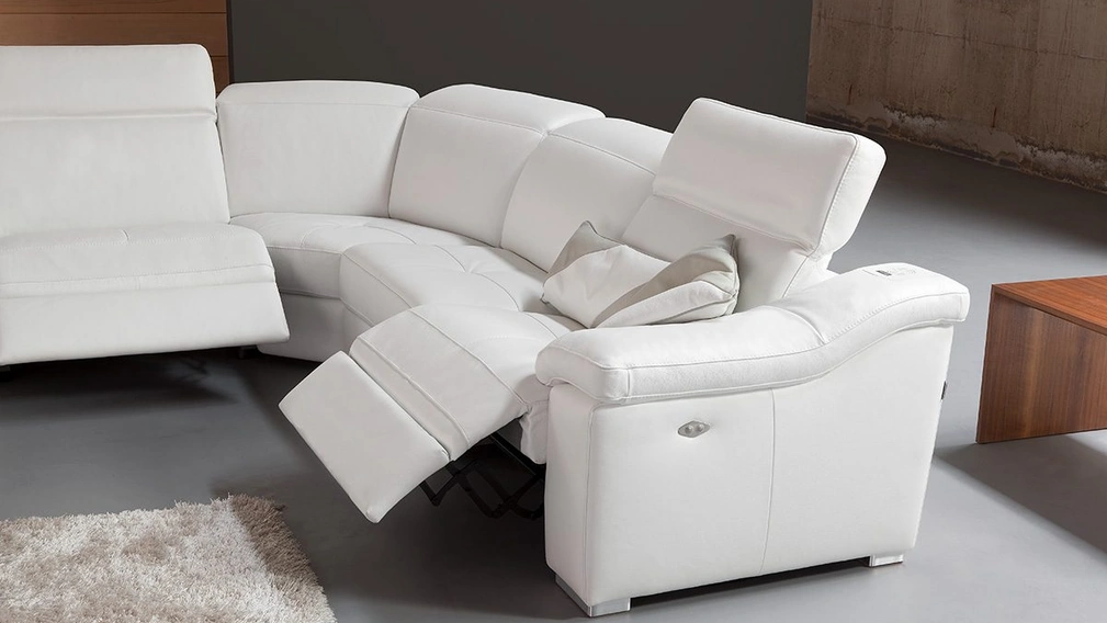 Divano relax in pelle Matteo di Delta Salotti