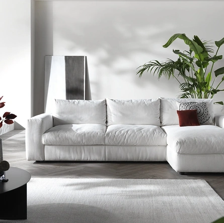 Divano letto con penisola Nido di Delta Salotti