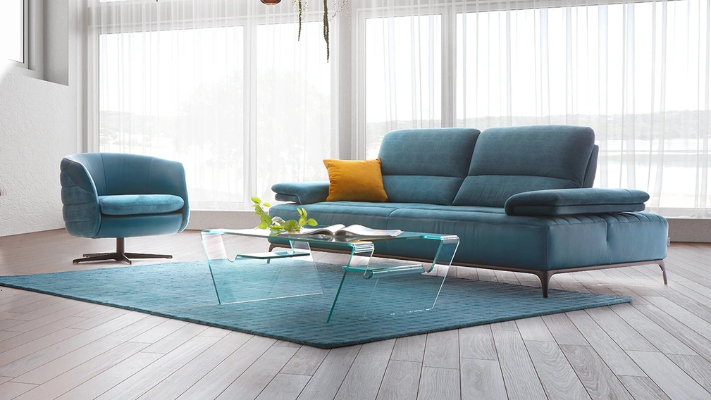 Salotto in tessuto imbottito Sherman di Delta Salotti