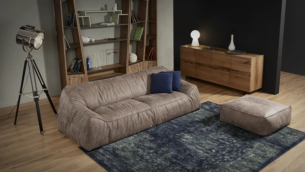 Salotto in pelle Venis di Delta Salotti