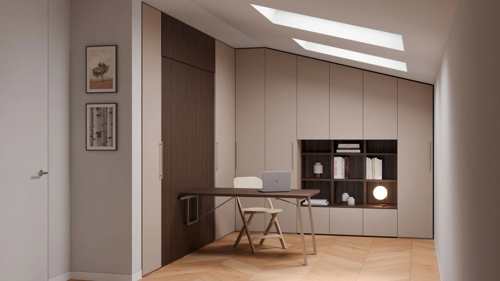 Letto a scomparsa Magic Matrimoniale Mansarda di Nardi Interni